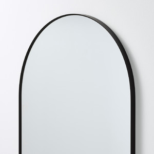 LINDBYN Mirror, black, 60x170 cm