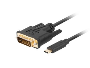 Lanberg Cable USB-C(M)->DVI-D(24+1)(M) 1.8m, black