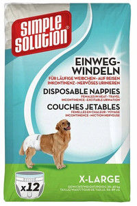 Simple Solution Disposable Female Dog Diapers X-Large 12pcs