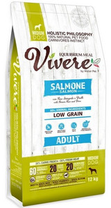 Vivere Dog Dry Food Low Grain Medium Adult Salmon 12kg