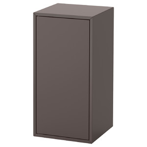 EKET Cabinet w door and 1 shelf, dark grey, 35x35x70 cm