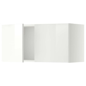 METOD Wall cabinet with 2 doors, white/Ringhult white, 80x40 cm