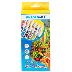 Prima Art Oil Paints 12 Colours x 12 ml