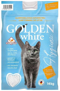 Golden Grey White Cat Litter Lavender 14kg