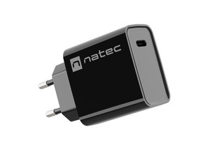 Natec Wall Charger EU Plug USB Charger Ribera EU Plug 1x USB-C