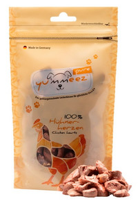 Yummeez Pure Dog Treats Chicken Hearts 35g