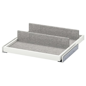 KOMPLEMENT Pull-out tray with shoe insert, white/light grey, 50x58 cm