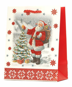Christmas Gift Bag 260x320, 1pc, assorted patterns