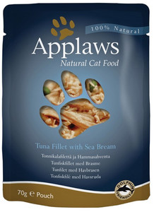 Applaws Natural Cat Food Tuna Fillet with Seabream in Broth 70g