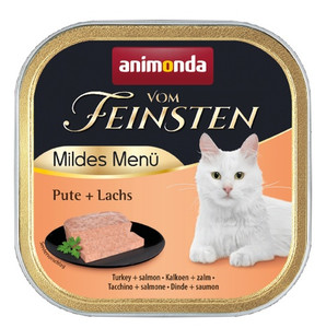 Animonda vom Feinsten Mildes Menu Cat Food Turkey & Salmon 100g