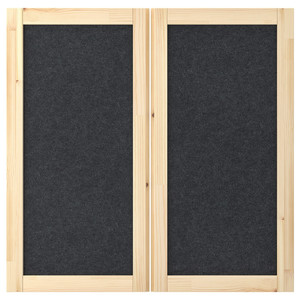 IVAR Door, dark grey/felt, 42x83 cm