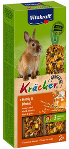 Vitakraft Kracker Seed Snack with Honey for Dwarf Rabbits 2pcs 112g