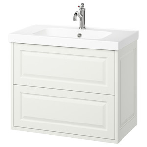TÄNNFORSEN / ORRSJÖN Wash-stnd w drawers/wash-basin/tap, white, 82x49x69 cm