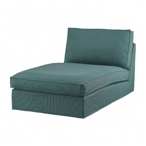 KIVIK Chaise longue, Kelinge grey-turquoise