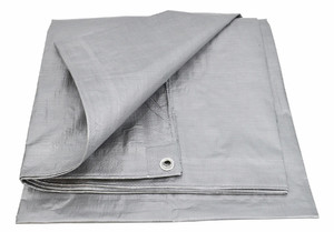 AwTools Tarpaulin 120g 5x8 m, silver