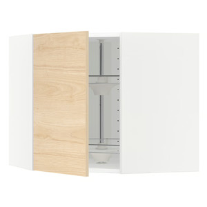METOD Corner wall cabinet with carousel