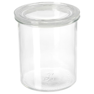 IKEA 365+ Jar with lid, glass, 1.7 l