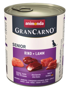Animonda GranCarno Senior Beef & Lamb Dog Wet Food 800g