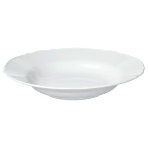 UPPLAGA Deep plate, white, 26 cm