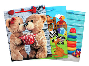 Gift Bag for Children L Size 1pc, assorted patterns