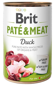 Brit Pate & Meat Duck Dog Food Can 400g