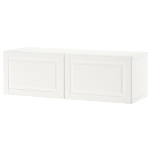 BESTÅ Wall-mounted cabinet combination, white/Smeviken white, 120x42x38 cm