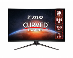 MSI 31.5" Curved Gaming Monitor Curved/WQHD/VA/165Hz Optix AG321CQR