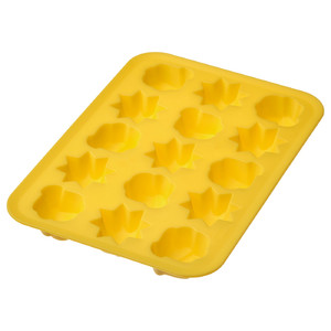 SURSÖT Ice cube tray, bright yellow