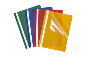 Plastic Report File A4 Standard 25-pack, green