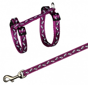 Trixie Adjustable Cat Harness with Leash, assorted colours