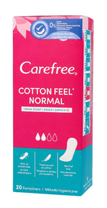 Carefree Cotton Panty Liners 20 Pack