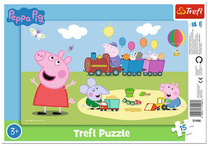 Trefl Children's Puzzle Peppa Pig Happy Train 15pcs 3+