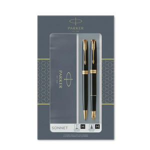 Parker Gift Set Fountain Pen & Ballpoint Pen Sonnet Black GT