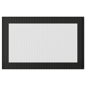 FÄLLSVIK Glass door, anthracite/reeded glass, 60x38 cm