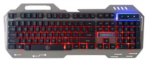 Rebeltec Discovery 2 Metal Gaming Wired Keyboard, black/led