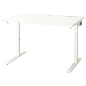 MITTZON Desk, white, 120x80 cm