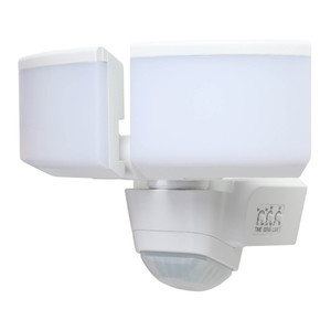 GoodHome Floodlight with Motion Sensor 2 x 10 W IP44, white