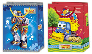 Gift Bag for Children T5 230x320, assorted, 10pcs