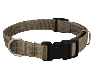CHABA Dog Collar Adjustable 16mm x 40cm, khaki