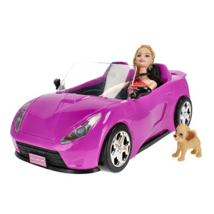 Fashion Girl Travel Doll Convertible Car 3+