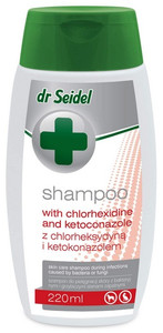 Dr Seidel Shampoo for Cats & Dogs with Chlorhexidine & Ketoconazole 220ml