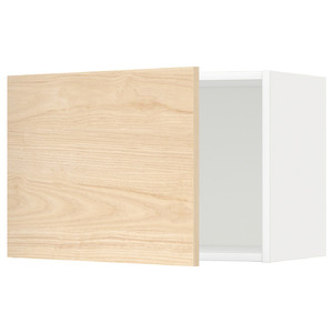 METOD Wall cabinet, white/Askersund light ash effect, 60x40 cm
