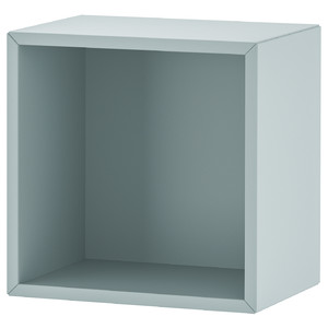 EKET Wall-mounted shelving unit, light grey-blue, 35x25x35 cm