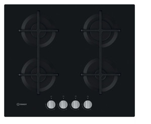 Indesit Gas Hob Glass ING 61T/BK