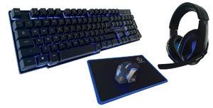 Rebeltec Gaming Set - Keyboard, Mouse, Pad & Headphones