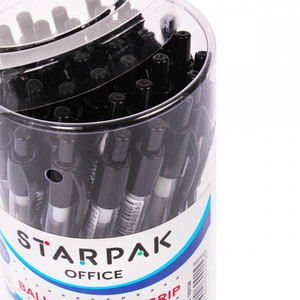 Starpak Ball Pen with Grip, black, 36pcs