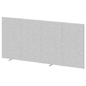 SIDORNA Room divider, grey, 320x150 cm