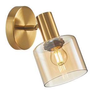 Italux Wall Lamp Santia 1 x E27, gold/amber