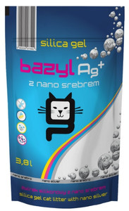 Cat Litter with Nano Silver Bazyl Ag+ Silica Gel 3.8L