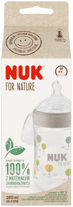 NUK For Nature Baby Bottle 260ml Size M, grey